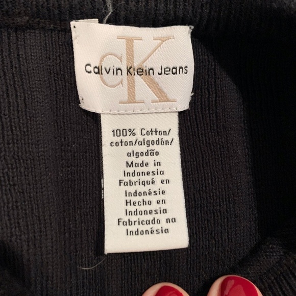 Calvin Klein Jeans Men's Sweater in Black Large - Picture 4 of 6